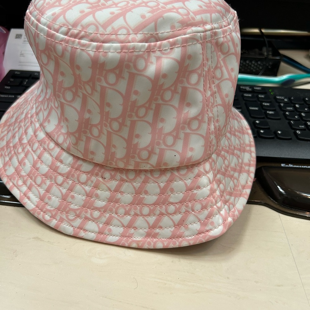 Dior Pink Patterned Bucket Hat